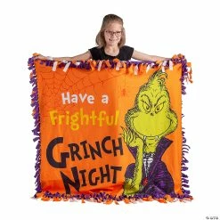 Brand new 🌟 Dr. Seuss™ The Grinch 🎃 Halloween Fleece Throw Craft Kit 🧨