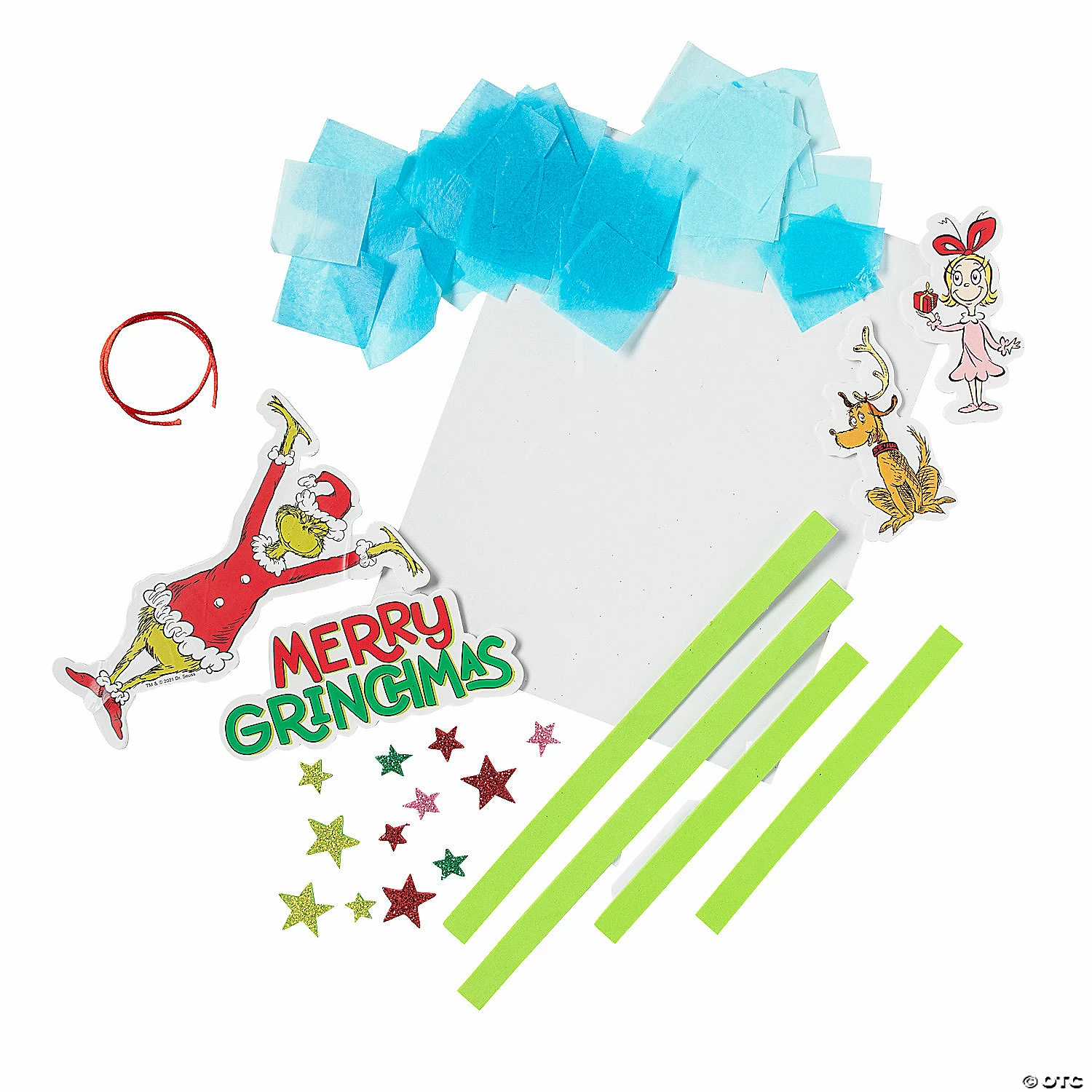 Budget ๐ Dr. Seussโข The Grinch Tissue Paper ๐ Christmas Sign Craft Kit - Makes 12 ๐ 2 Budget ๐ Dr. Seussโข The Grinch Tissue Paper ๐ Christmas Sign Craft Kit - Makes 12 ๐ - Image 2