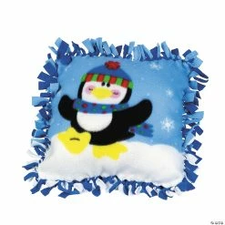 Best Sale 😍 Fleece Penguin Tied Pillow Craft Kit - Makes 6 🌟
