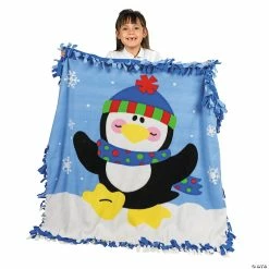 Brand new ❤️ Fleece Penguin Tied Throw Craft Kit 😍