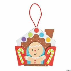 Best Sale 😍 Gingerbread in a Window Ornament Craft Kit - Makes 12 🎁