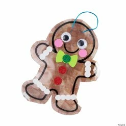 Best Sale 🥰 Gingerbread Man Tissue Acetate Sign Craft Kit - Makes 12 😍