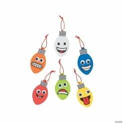 Budget 😀 Goofy 🎄 Christmas Light Ornament Craft Kit - Makes 24 🎉