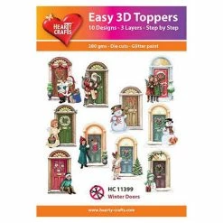 Best Pirce 🌟 Hearty Crafts Easy 3D Toppers Winter Doors 💯