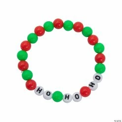 Brand new 😀 Ho Ho Ho 🎄 Christmas Beaded Bracelets Craft Kit - Makes 12 ❤️