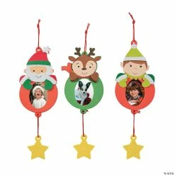 Hot Sale 🥰 Holiday Character Picture Frame Ornament Craft Kit - Makes 12 ✨