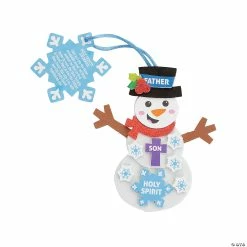 Top 10 ⭐ Holy Trinity Snowman Ornament Craft Kit - Makes 12 💯
