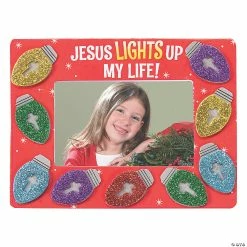 Buy ๐ Jesus Lights up My Life Picture Frame Magnet Craft Kit - Makes 12 ๐