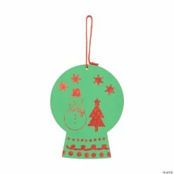 Buy ⌛ Magic Color Scratch 🎄 Christmas Snow Globes with Stencils - 12 Pc. 🎉