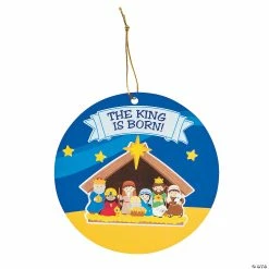 Best Pirce 🌟 Nativity Sticker Scene Ornaments - 24 Pc. ⌛