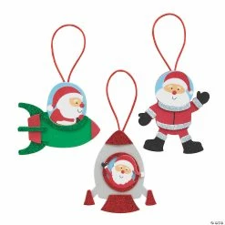 Deals 👏 Outer Space Santa Ornament Craft Kit - Makes 12 🔔