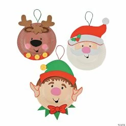 Best Pirce 🧨 Paper Plate Holiday Characters Craft Kit - Makes 12 🌟