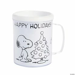 Flash Sale โจ Peanutsยฎ Color Your Own ๐ Christmas Plastic Mugs - 12 Ct. ๐คฉ
