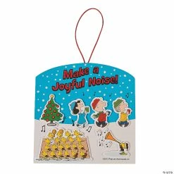 Deals 🔔 Peanuts® Make a Joyful Noise ❄ Christmas Sign Craft Kit - Makes 12 🎉