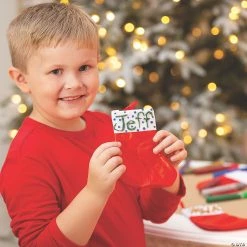 Outlet 🎉 Red Small 🎁 Christmas Stockings - 12 Pc. 🌟 -Christmas Crafts for Kids shop red small christmas stockings 12 pc 48 2419b a02