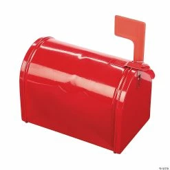 Brand new 🥰 Red Tinplate Mini Mailbox Favor Container 😀