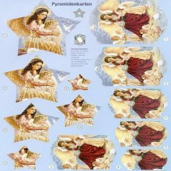 Coupon 🤩 Reddy Creative Cards 3D Precut Pretty Angels with Little Animals 2 sheets 🛒