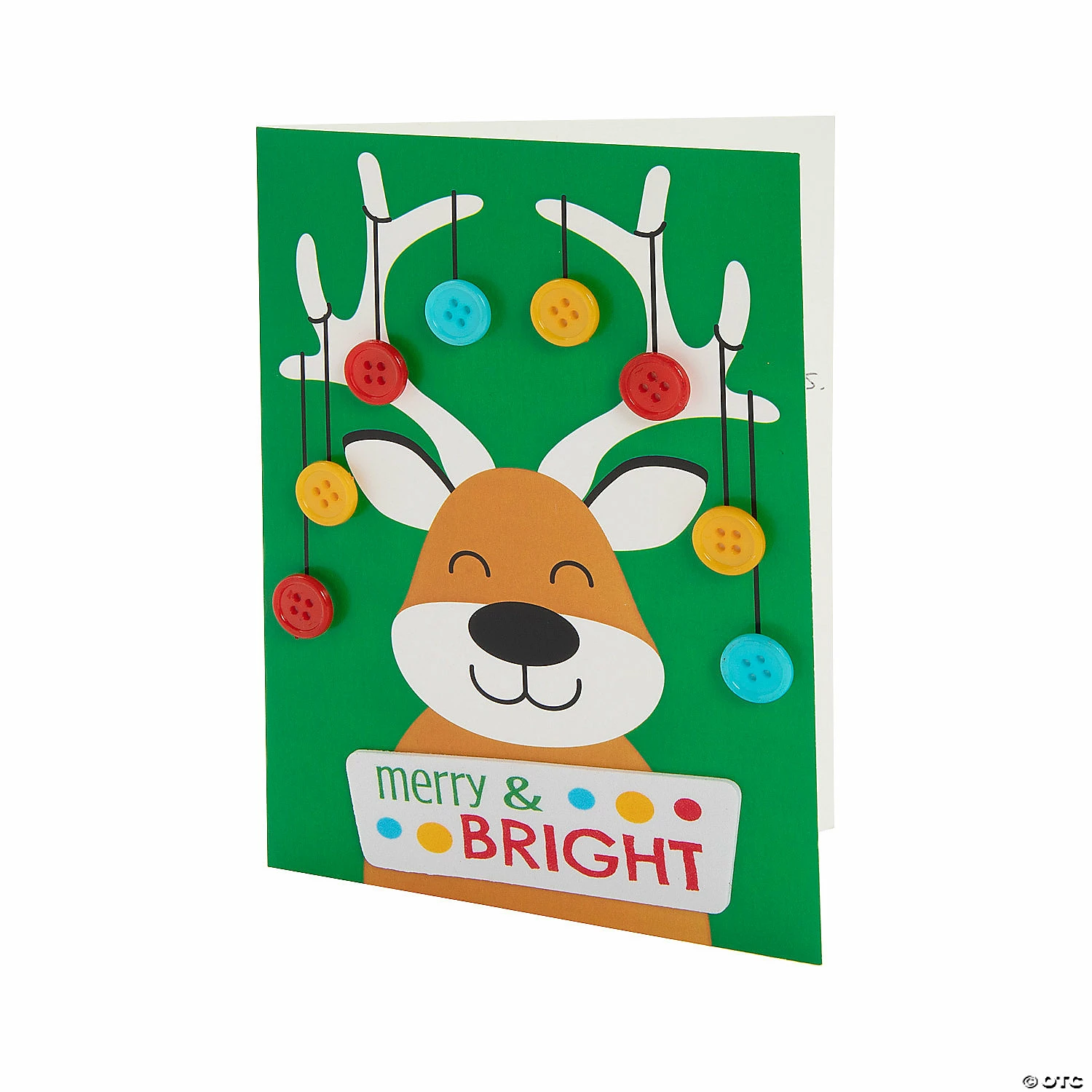 Wholesale 😀 Reindeer Button 🎄 Christmas Card Craft Kit - Makes 12 👍 1 Wholesale 😀 Reindeer Button 🎄 Christmas Card Craft Kit - Makes 12 👍