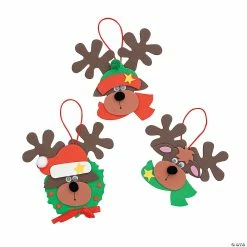 Best deal 🤩 Reindeer 🎄 Christmas Ornament Craft Kit - Makes 12 🛒