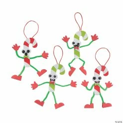 Best deal ⌛ Silly 🍬 Candy Cane Ornament Craft Kit - Makes 12 🎁