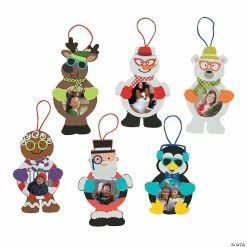 Budget ๐ฅฐ Silly ๐ Christmas Character Picture Frame Ornament Craft Kit - Makes 12 ๐