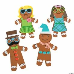 Best Sale 🧨 Silly Gingerbread Magnet Craft Kit - Makes 12 🌟