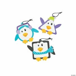 Coupon ❤️ Simple Shape Penguin Ornament Craft Kit - Makes 12 🛒