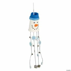 Top 10 🔔 Snowman Paper Cup Wind Chime with Bells Craft Kit - Makes 6 ✔️