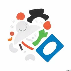 Discount 😉 Snowman Picture Frame Magnet Craft Kit - Makes 50 ✔️ -Christmas Crafts for Kids shop snowman picture frame magnet craft kit makes 5048 7359 a01