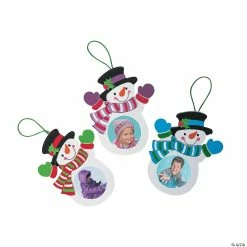 Best Sale ✔️ Snowman Picture Frame Ornament Craft Kit - Makes 12 🛒