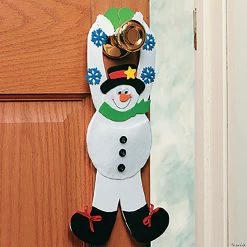 Flash Sale 🧨 Snowman Pouch Doorknob Hanger Craft Kit - Makes 12 ✨
