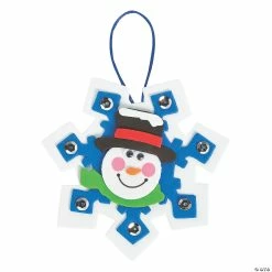 Wholesale 👏 Snowman Snowflake ❄ Christmas Ornament Craft Kit - Makes 12 ⌛