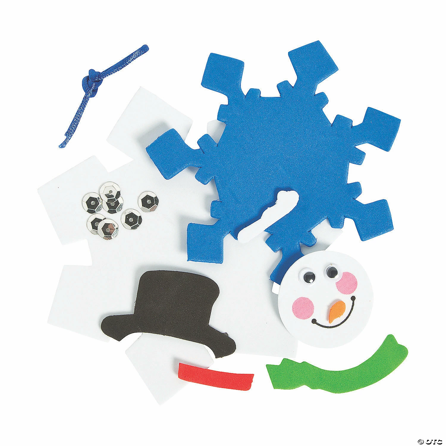 Wholesale π Snowman Snowflake β Christmas Ornament Craft Kit - Makes 12 β 2 Wholesale π Snowman Snowflake β Christmas Ornament Craft Kit - Makes 12 β - Image 2
