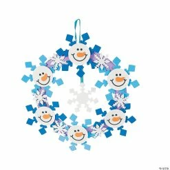 Hot Sale π Snowmen Wreath Craft Kit- Makes 12 π
