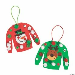 Coupon ✨ Ugly Sweater Ornament Craft Kit - Makes 12 👏