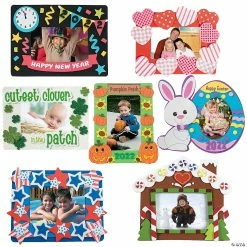 Buy ๐ Ultimate Holiday Picture Frame Magnet Craft Kit Assortment - Makes 84 ๐
