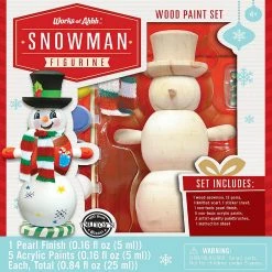 Discount 🎉 WOA Standard Holiday - Holiday Wood Paint Kit - Snowman 🛒